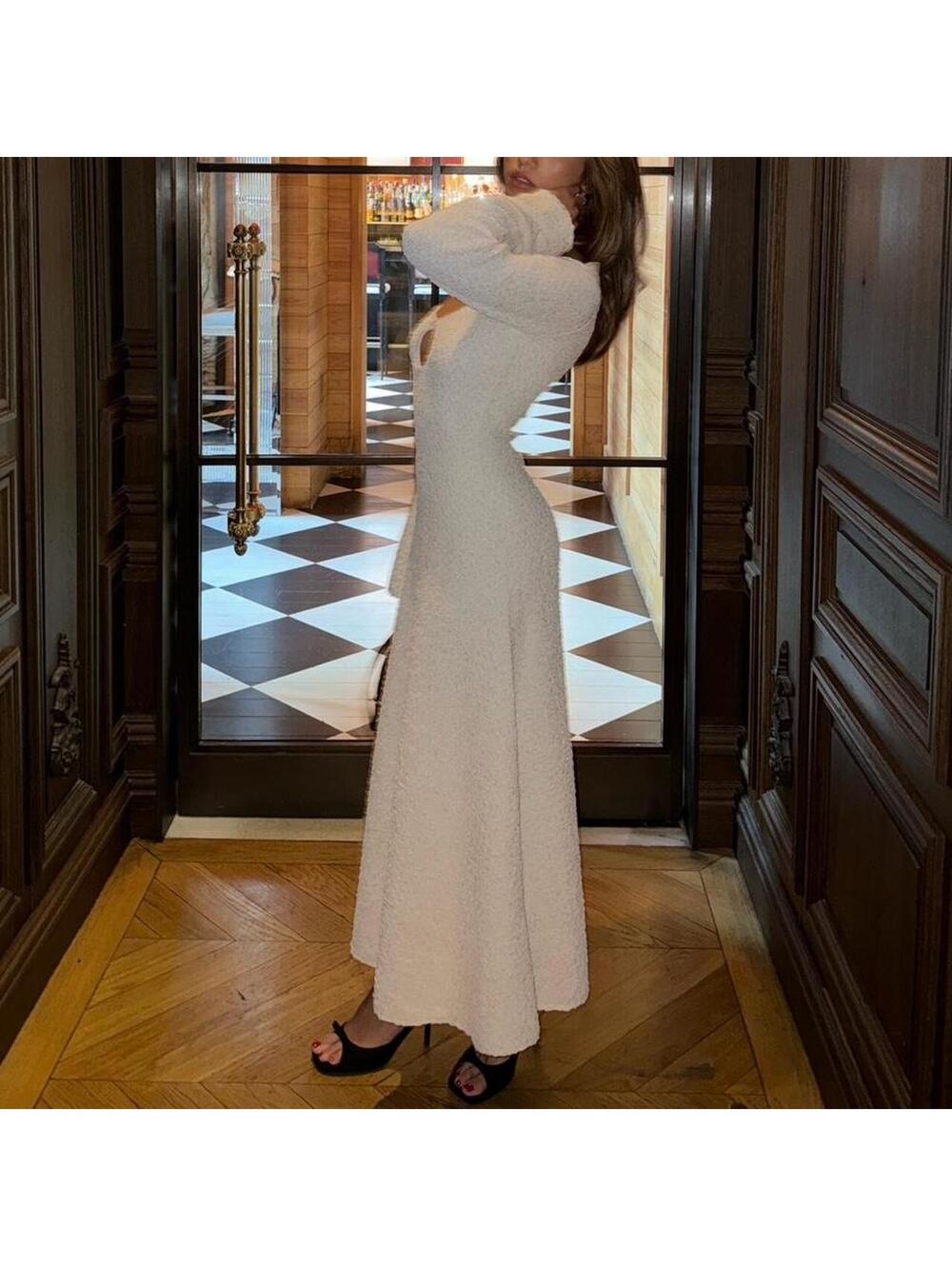 LPA Cannoli cream Midi Dress
